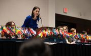 Student speaks at conference